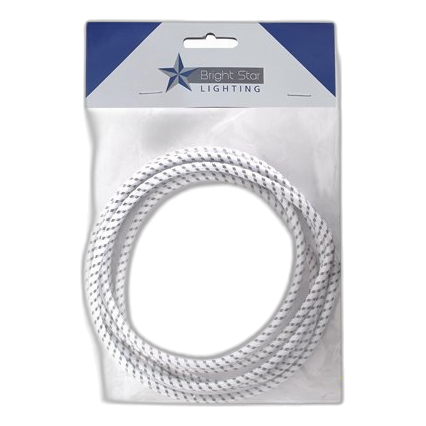 Bright Star Wire073-5M White & Grey Wire, 5 Meters