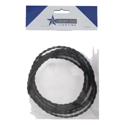 Bright Star Wire082-5M Twisted Black Wire, 5 Meters