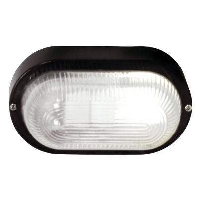 Bright Star Bh027 Black Oval Plain Pvc Ip54 Bulkhead