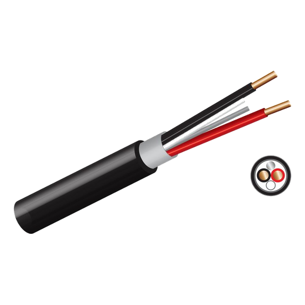 1.5mm x 3 + Earth Surfix Black (100M)