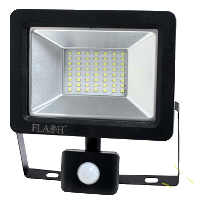 Flash 30W Daylight Led Floodlight + Pir Sensor