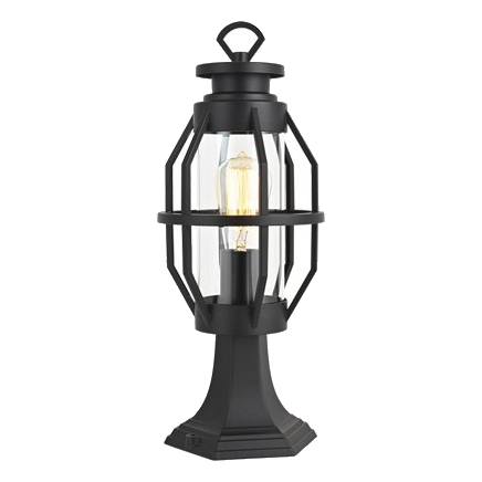 Bright Star L572 Black Pillar Lantern