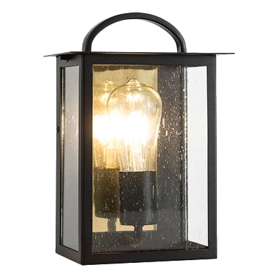 Bright Star L579 Black & Gold Wall Lantern