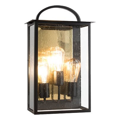 Bright Star L580 Black & Gold Wall Lantern