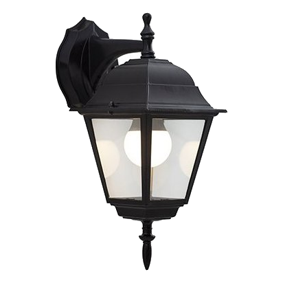 Eurolux O17B Black Wall Lantern