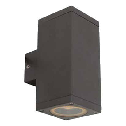 Eurolux O243Gt Kube Aluminium Up & Down Facing Wall Light