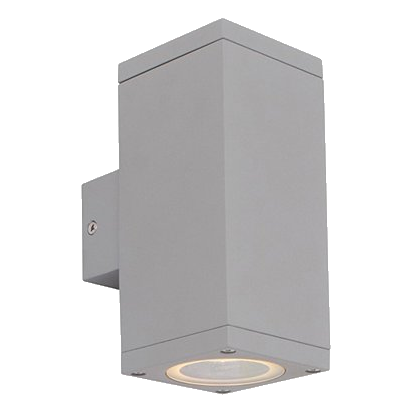Eurolux O243S Kube Aluminium Up & Down Facing Wall Light
