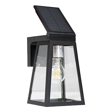 Eurolux O654 Fia Solar Matt Black Led Wall Light