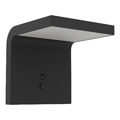 Eurolux O663 Spiante Black Solar Wall Light