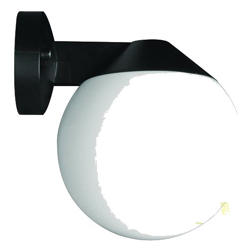 Spazio 1016.200 Orbit Black & Opal Wall Light