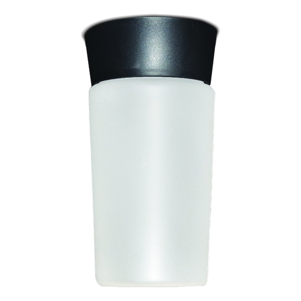 Spazio 1017.1.150 Flame Black & Opal Wall Light