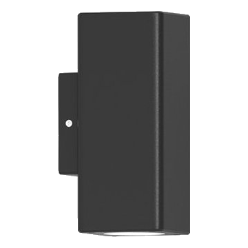 Spazio 4531.1.30 Ryka Square 2L Black Up & Down Wall Light
