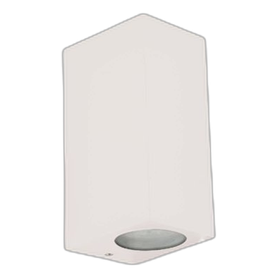 Spazio 4543.2.31 Block White Up & Down Wall Light