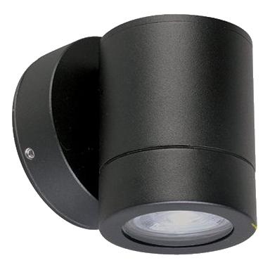 Spazio Dy/5023/30 Paulie Once Black Downface Wall Light