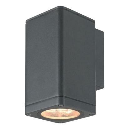 Synerji Syok01Gt Kube Graphite Up Or Down Facing Wall Light