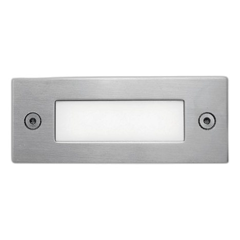 Spazio 4472/4038 Rect Plain 111Mm 4000K Steel Foot Light