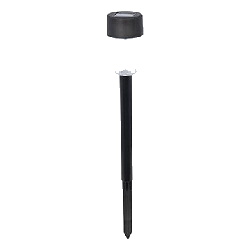 Eurolux H230 Black Solar Garden Spike