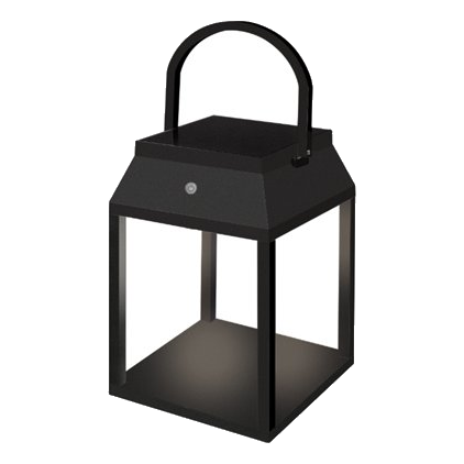 Spazio 4668.3030 Sunlume Black Solar Table Lantern