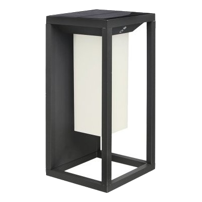 Bright Star Ls020 Matt Black Solar Wall Light
