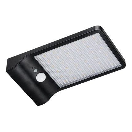 Bright Star Ls022 Matt Black Solar Wall Light