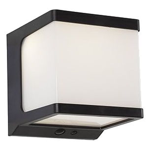 Eurolux O547 Black Solar Wall Light