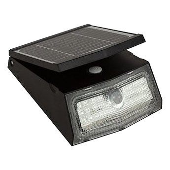 Eurolux O595 Black Solar Wall Light