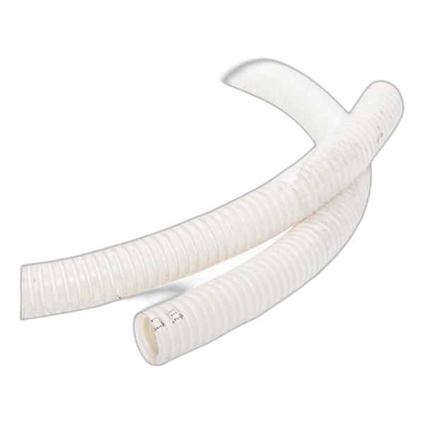 Convoluted Tubing – Medium Duty 25MM PVC Flexible White