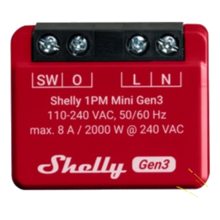 Shelly 1Pm Mini Gen 3 Smart Switch