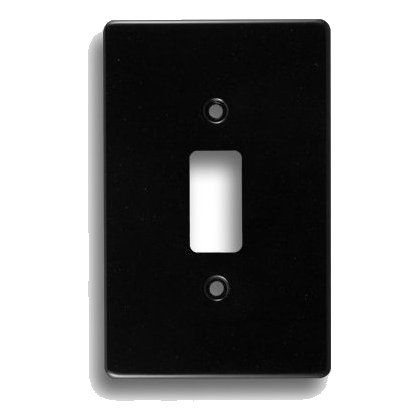 Crabtree Classic 6541/108 2X4 1 Lever Cover Plate, Black