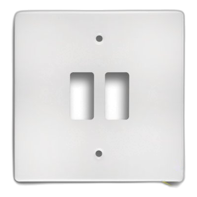 Crabtree Classic 6545/101 4X4 2 Lever Cover Plate, White