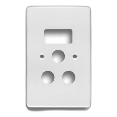 Crabtree Classic 6546/101P 2X4 Single Socket Cover Plate, White