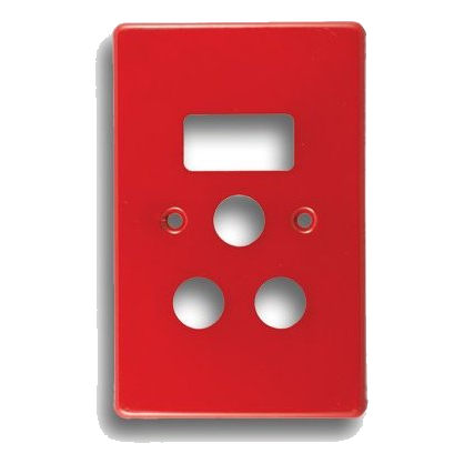 Crabtree Classic 6546/103 2X4 Single Socket Cover Plate, Red