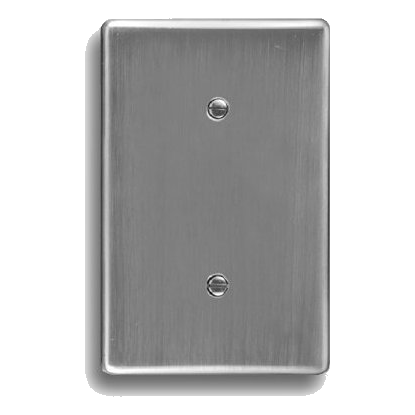 Crabtree Classic 6551/511 2X4 Blank Cover Plate, Satin Chrome