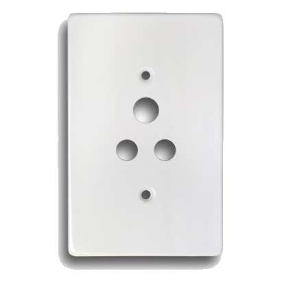 Crabtree Classic 8530W 2X4 6Amp Socket Cover Plate, White