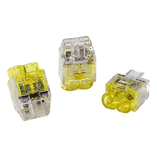 Helacon Connector 2 Way 0.5 to 2.5mm Wire Yellow
