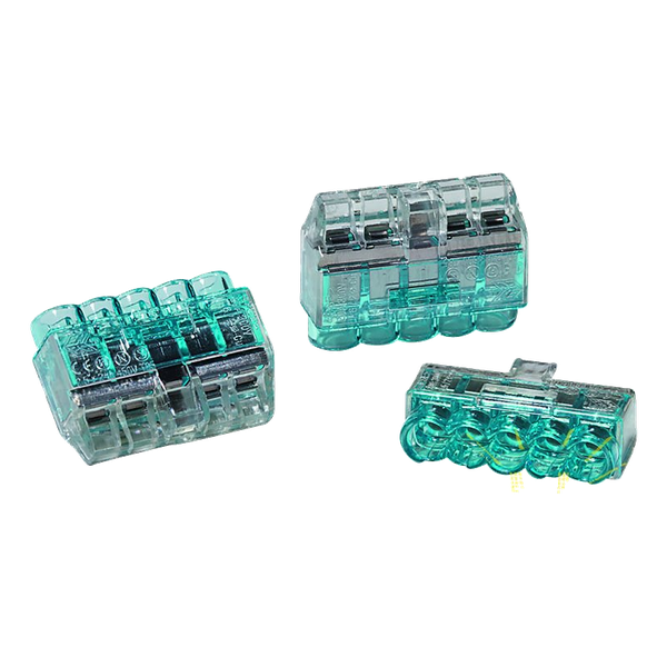 Helacon Connector 5 Way 0.5 to 2.5mm Wire Blue