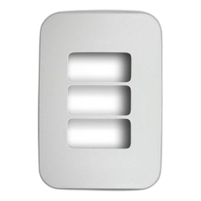 Major-Tech Veti 2X4 3 Lever Cover Plate