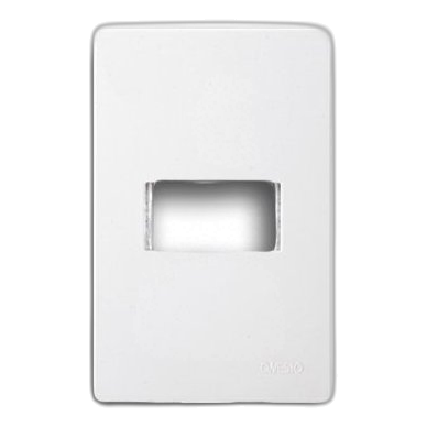 Onesto Matrix 2X4 1 Lever Yoke, White