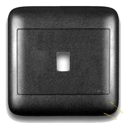 Onesto Oracle On4011Ybk 4X4 1 Lever Grid Plate, Black