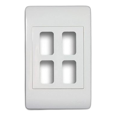 Synerji 2X4 4 Lever Cover Plate