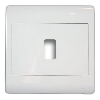 Synerji 4X4 1 Lever Cover Plate, White