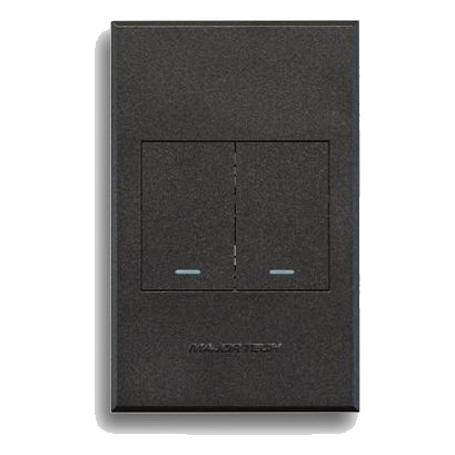Major-Tech Veti 3 3V100Gg 2 Lever Dimmer Switch, Graphite