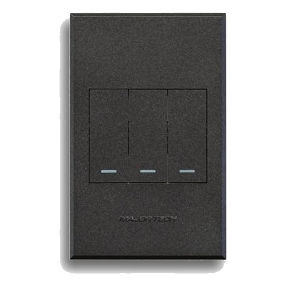 Major-Tech Veti 3 3V1022Gg 2X4 Dimmer + 2×2 Way Switch, Graphite