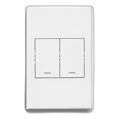 Major-Tech Veti 3 3Vw102 2X4 Dimmer + 2 Way Switch, White
