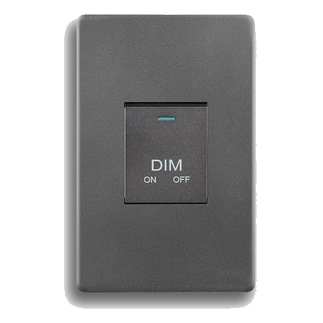 Synerji Deco 2X4 Dimmer Switch, Matt Grey