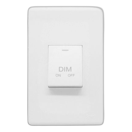 Synerji Deco 2X4 Dimmer Switch, White