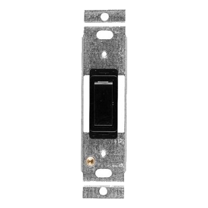 Crabtree Classic 2471/008 2X4 1 Lever Switch On Yoke, Black