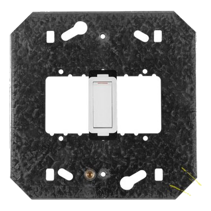 Crabtree Classic 2476 4X4 1 Lever Switch On Yoke, White