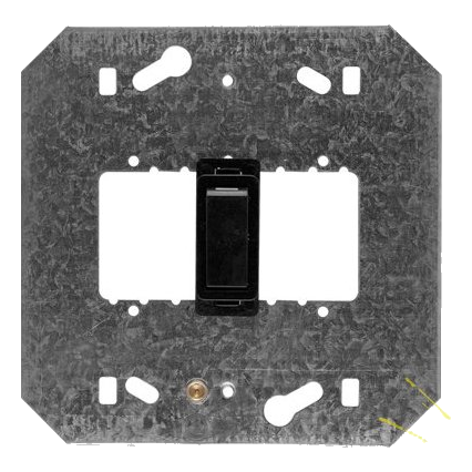 Crabtree Classic 2476/008 4X4 1 Lever Switch On Yoke, Black