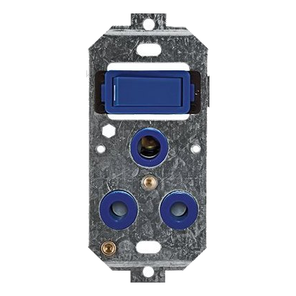 Crabtree Classic 6896/007 2X4 Single Socket On Yoke, Blue